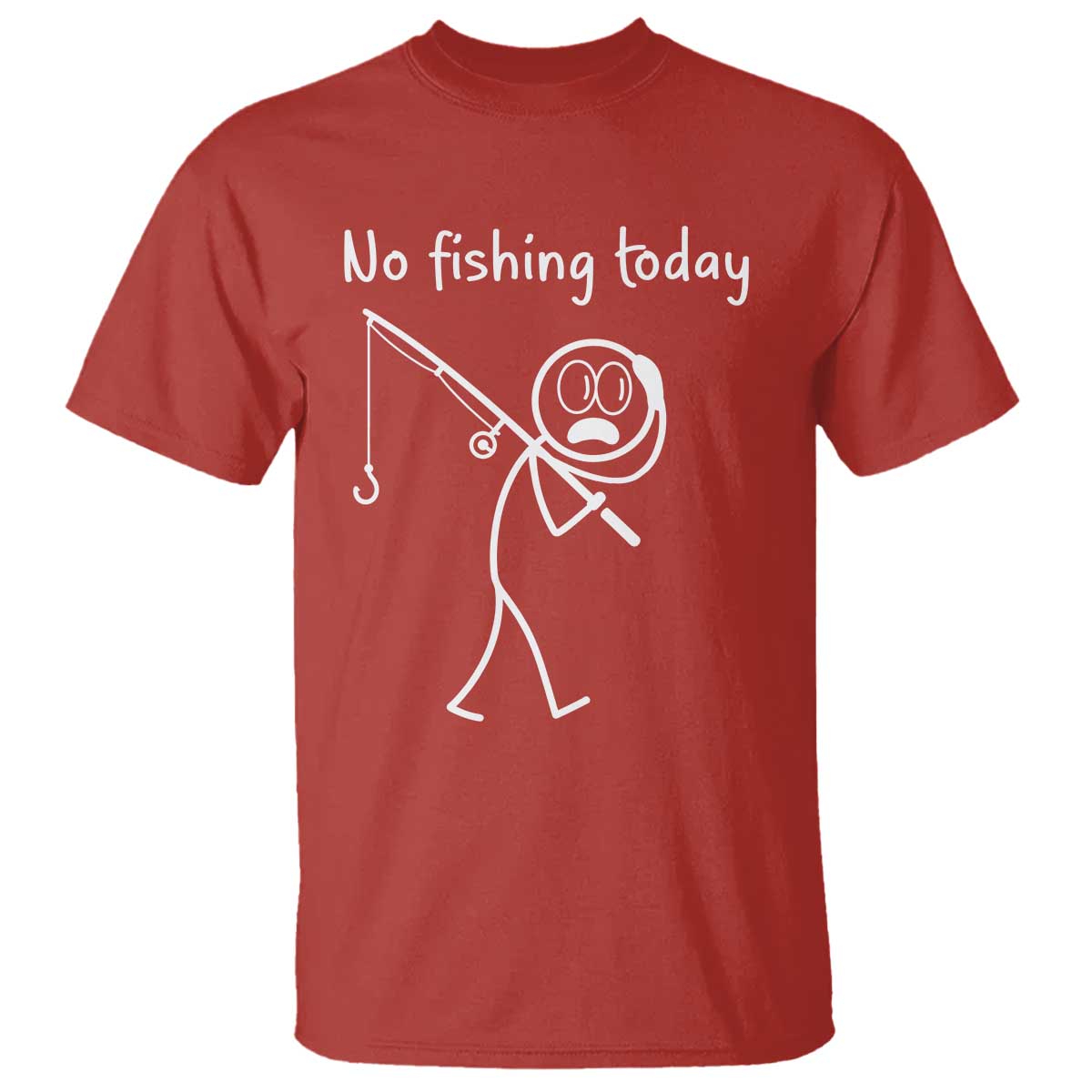 Funny Angler Gift T Shirt No Fishing Today
