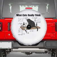 Funny Physics Cat Meme Spare Tire Cover What Cats Really Think