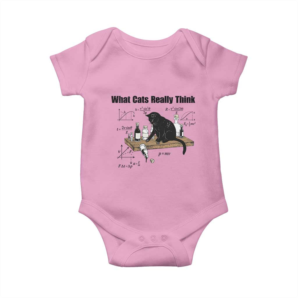 Funny Physics Cat Meme Baby Onesie What Cats Really Think