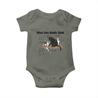 Funny Physics Cat Meme Baby Onesie What Cats Really Think