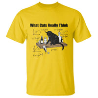 Funny Physics Cat Meme T Shirt What Cats Really Think
