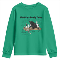 Funny Physics Cat Meme Youth Sweatshirt What Cats Really Think