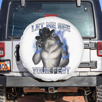 Funny Alpha Wolf Ironic Meme Spare Tire Cover Let Me See Your Feet