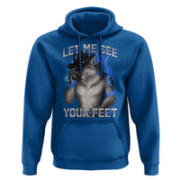 Funny Alpha Wolf Ironic Meme Hoodie Let Me See Your Feet