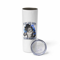Funny Alpha Wolf Ironic Meme Skinny Tumbler Let Me See Your Feet