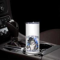 Funny Alpha Wolf Ironic Meme Skinny Tumbler Let Me See Your Feet
