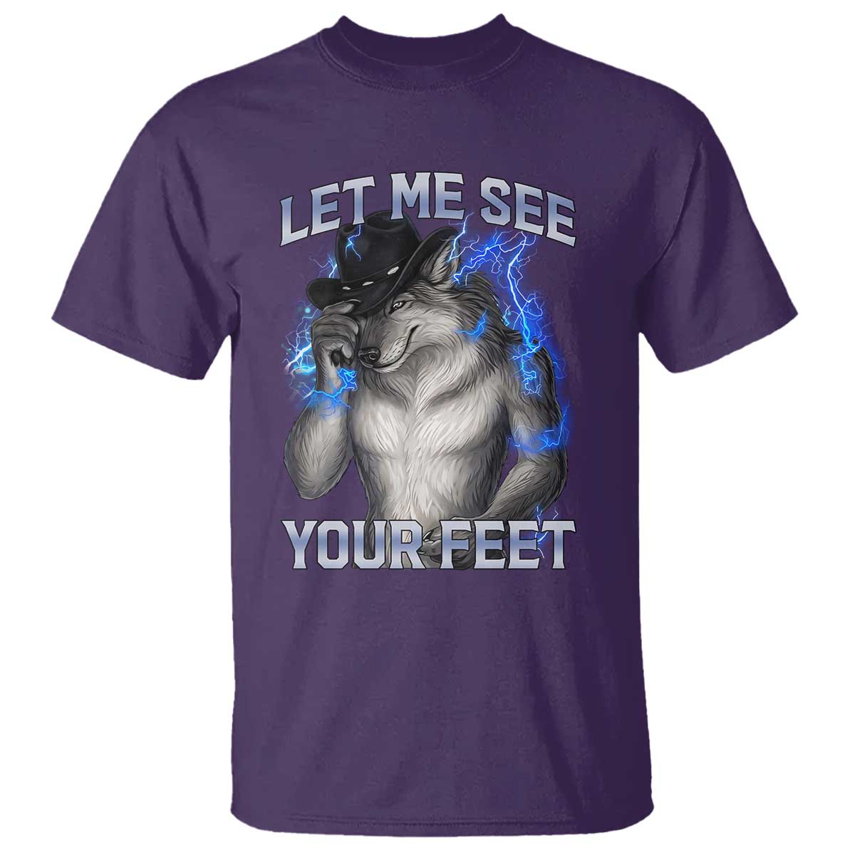 Funny Alpha Wolf Ironic Meme T Shirt Let Me See Your Feet