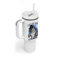 Funny Alpha Wolf Ironic Meme Tumbler With Handle Let Me See Your Feet