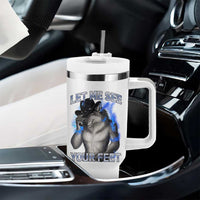 Funny Alpha Wolf Ironic Meme Tumbler With Handle Let Me See Your Feet