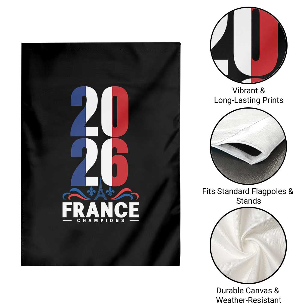 Vintage France Soccer Fan Garden Flag French Football Pride 2026