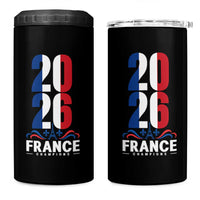 Vintage France Soccer Fan 4 in 1 Can Cooler Tumbler French Football Pride 2026