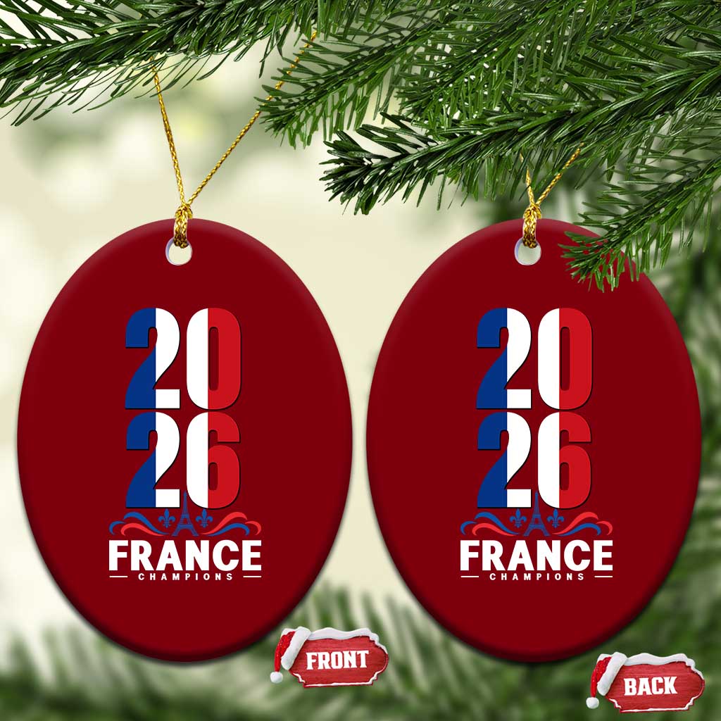 Vintage France Soccer Fan Ceramic Ornament French Football Pride 2026