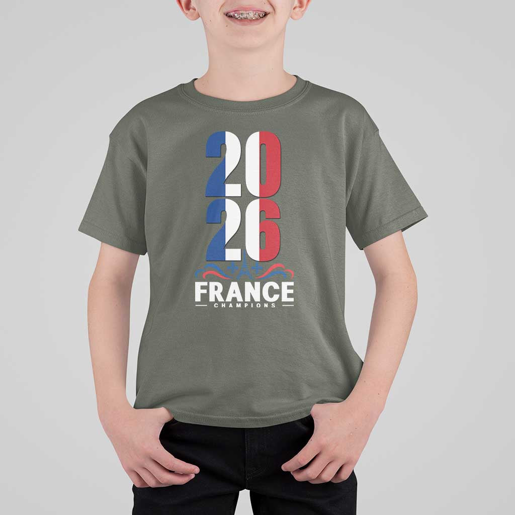 Vintage France Soccer Fan T Shirt For Kid French Football Pride 2026