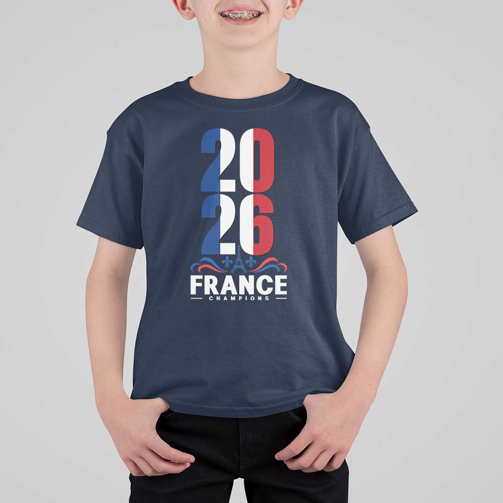 Vintage France Soccer Fan T Shirt For Kid French Football Pride 2026