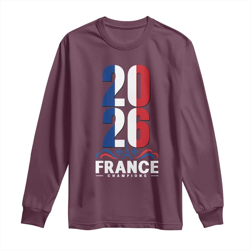Vintage France Soccer Fan Long Sleeve Shirt French Football Pride 2026