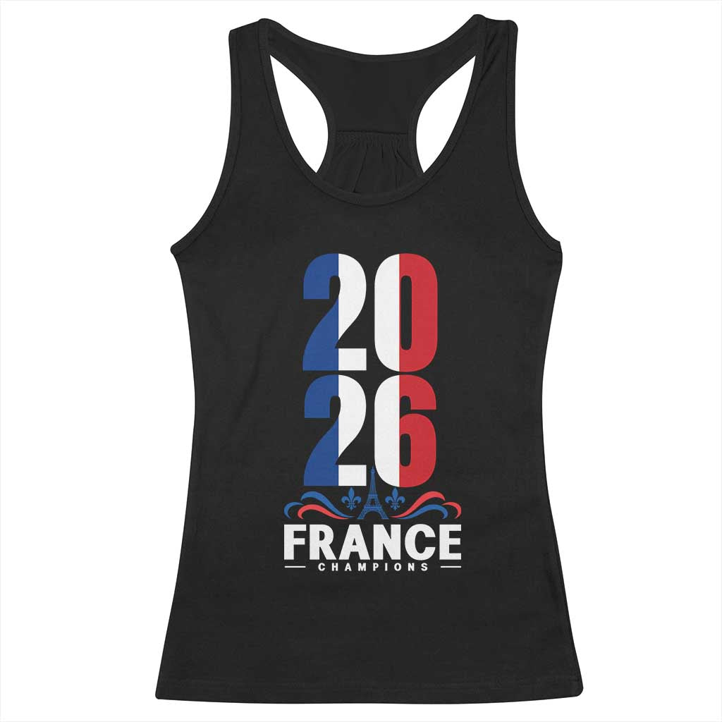 Vintage France Soccer Fan Racerback Tank Top French Football Pride 2026