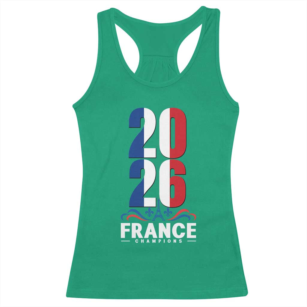 Vintage France Soccer Fan Racerback Tank Top French Football Pride 2026