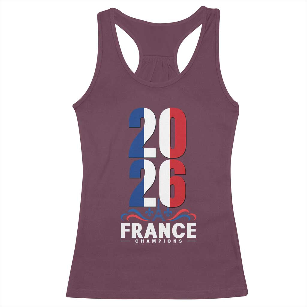 Vintage France Soccer Fan Racerback Tank Top French Football Pride 2026
