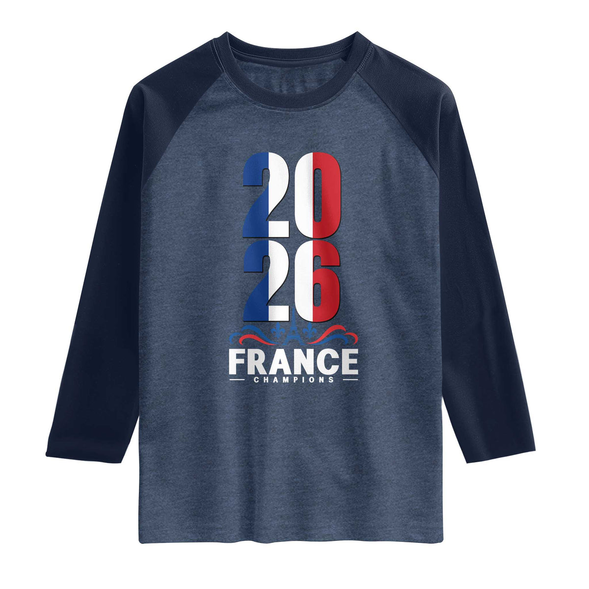 Vintage France Soccer Fan Raglan Shirt French Football Pride 2026