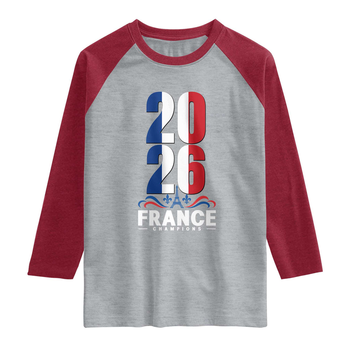 Vintage France Soccer Fan Raglan Shirt French Football Pride 2026