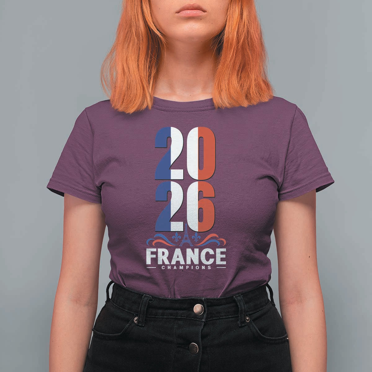 Vintage France Soccer Fan T Shirt For Women French Football Pride 2026