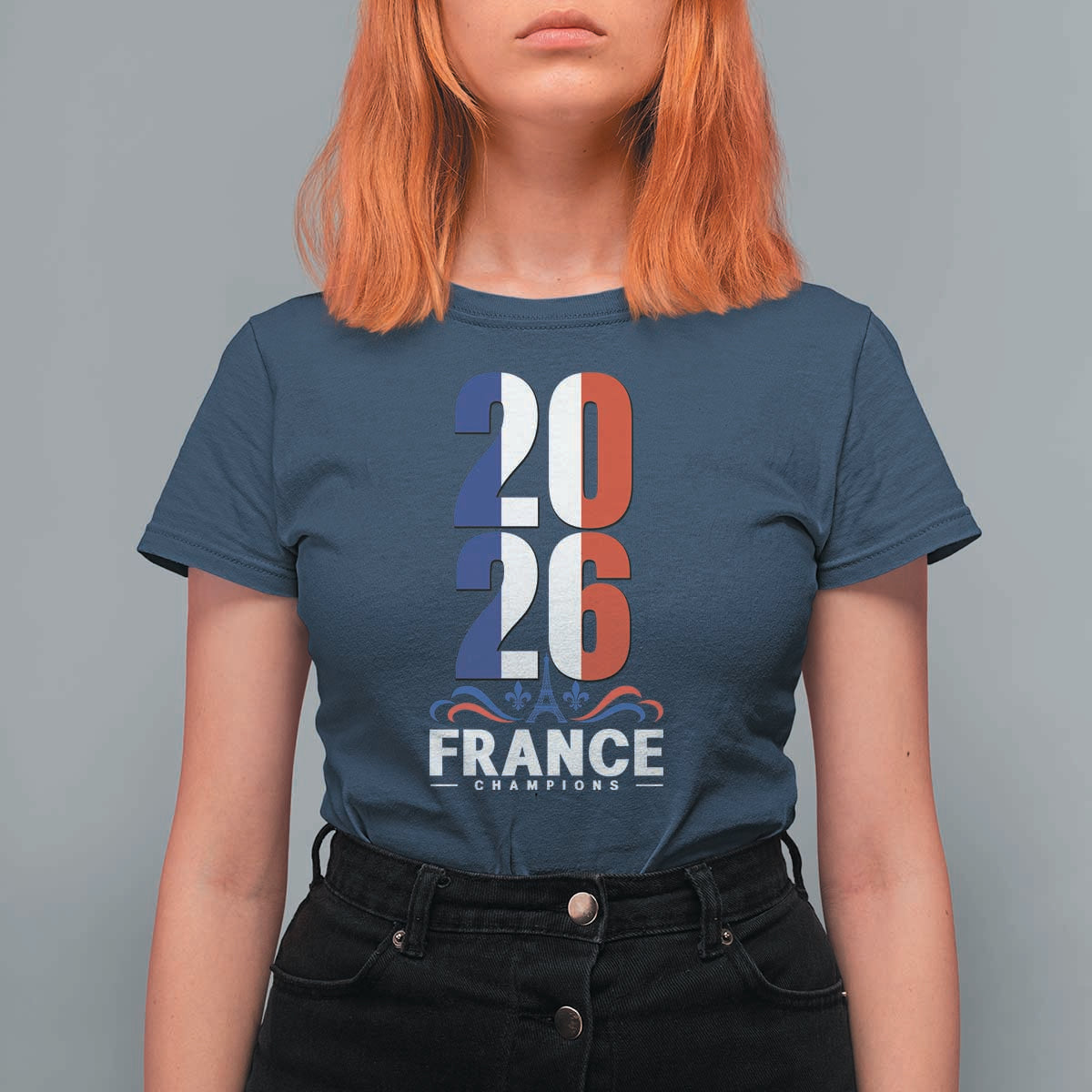 Vintage France Soccer Fan T Shirt For Women French Football Pride 2026