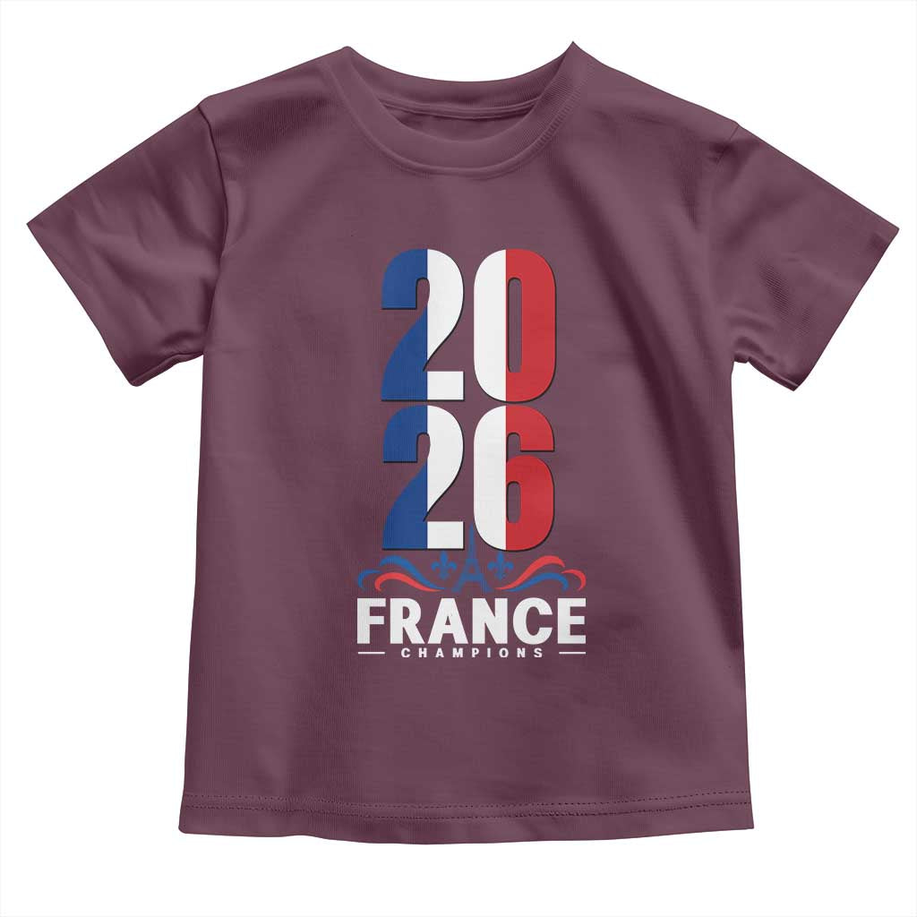Vintage France Soccer Fan Toddler T Shirt French Football Pride 2026