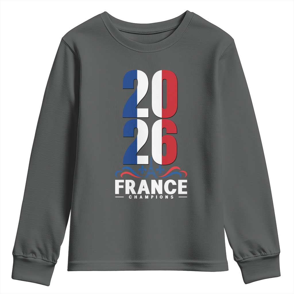Vintage France Soccer Fan Youth Sweatshirt French Football Pride 2026