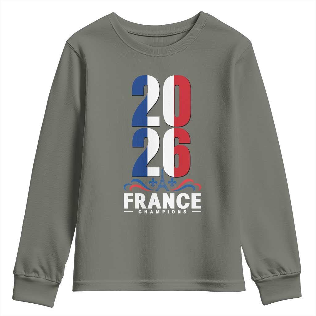 Vintage France Soccer Fan Youth Sweatshirt French Football Pride 2026