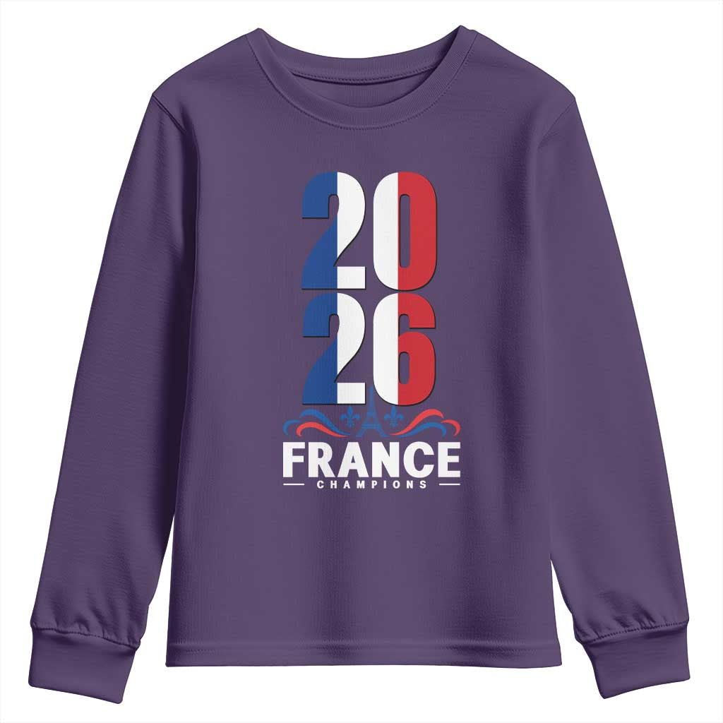 Vintage France Soccer Fan Youth Sweatshirt French Football Pride 2026