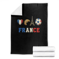 French Football Fan Throw Blanket France Soccer Game Day Gift