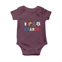 French Football Fan Baby Onesie France Soccer Game Day Gift