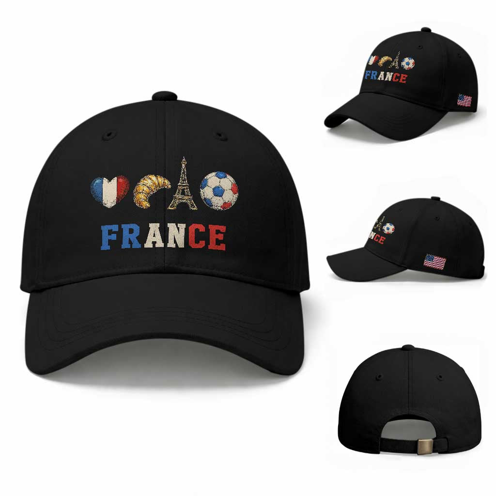 French Football Fan Baseball Cap France Soccer Game Day Gift