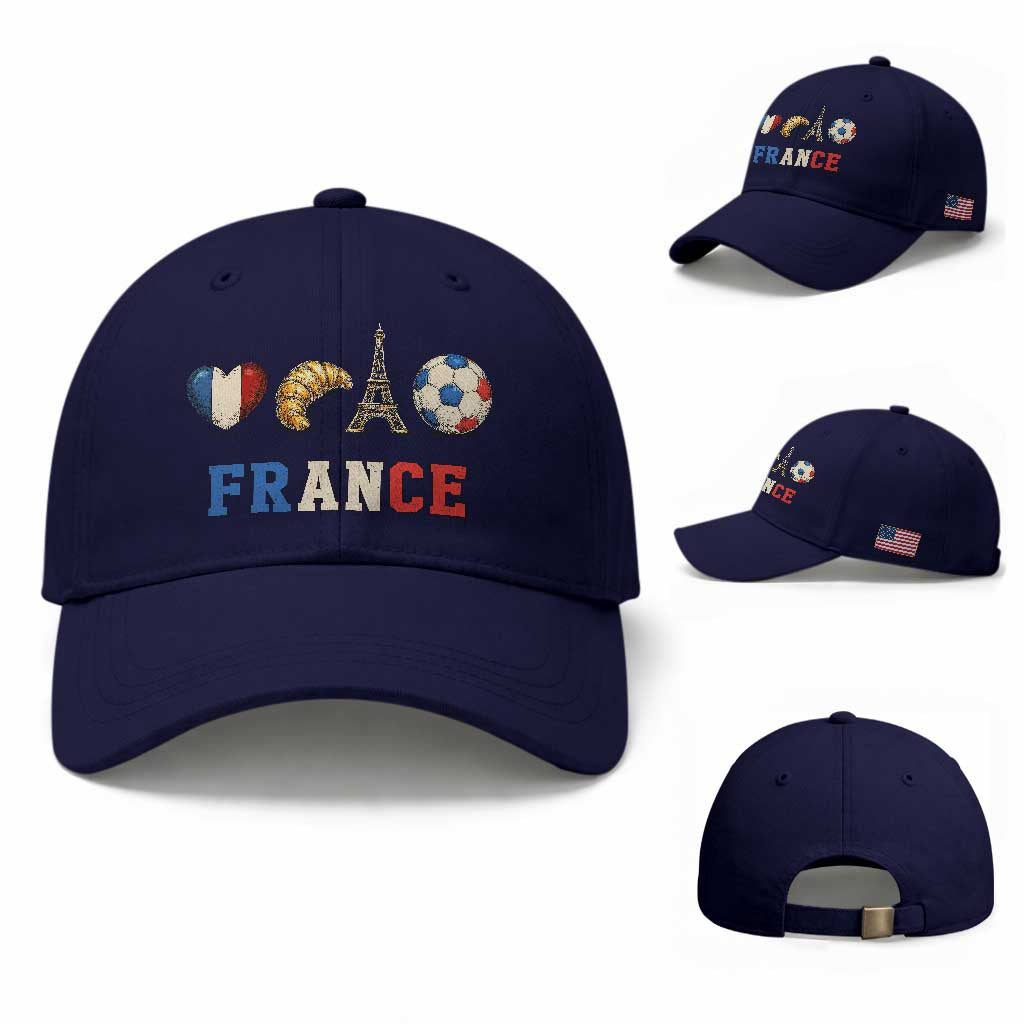 French Football Fan Baseball Cap France Soccer Game Day Gift