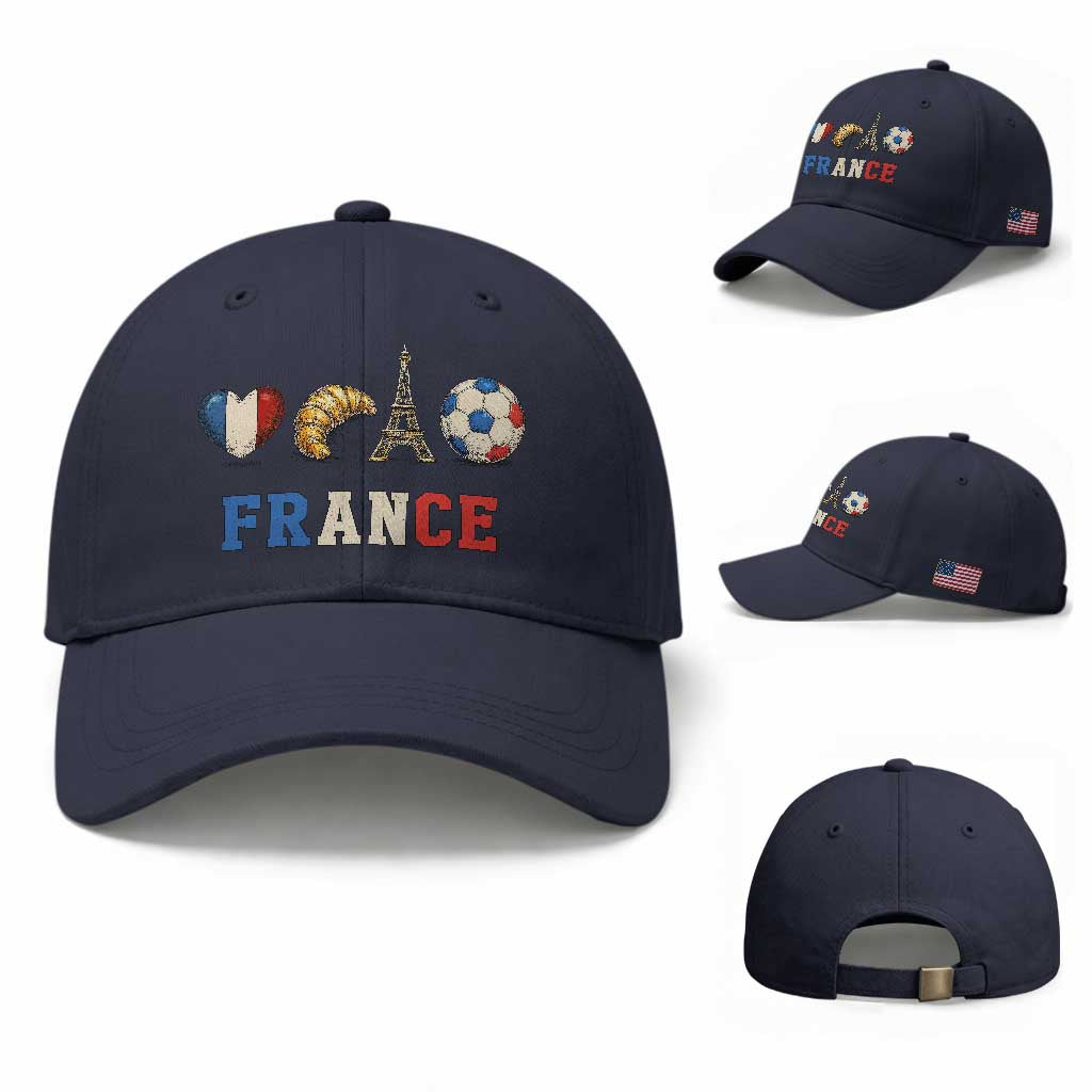 French Football Fan Baseball Cap France Soccer Game Day Gift