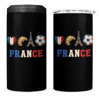 French Football Fan 4 in 1 Can Cooler Tumbler France Soccer Game Day Gift