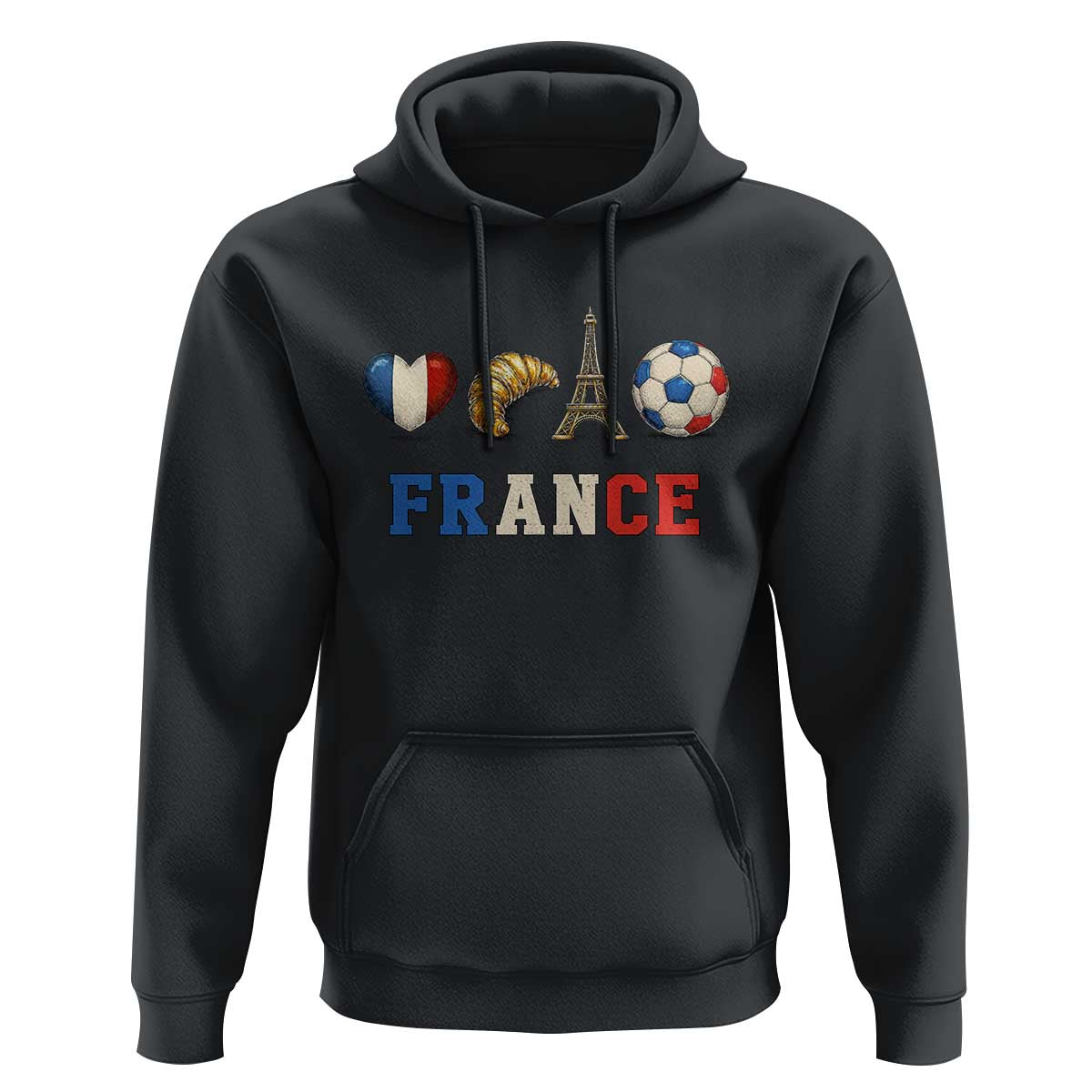 French Football Fan Hoodie France Soccer Game Day Gift