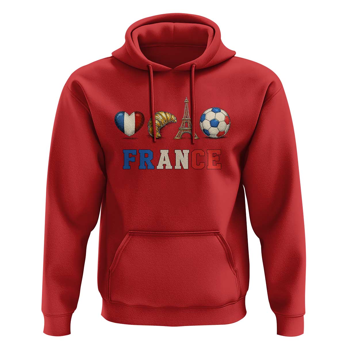 French Football Fan Hoodie France Soccer Game Day Gift