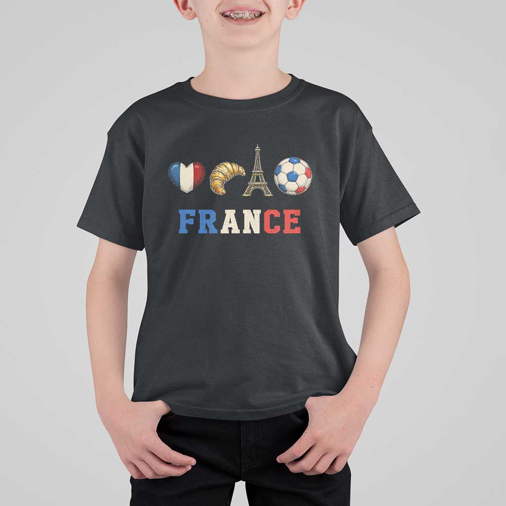 French Football Fan T Shirt For Kid France Soccer Game Day Gift