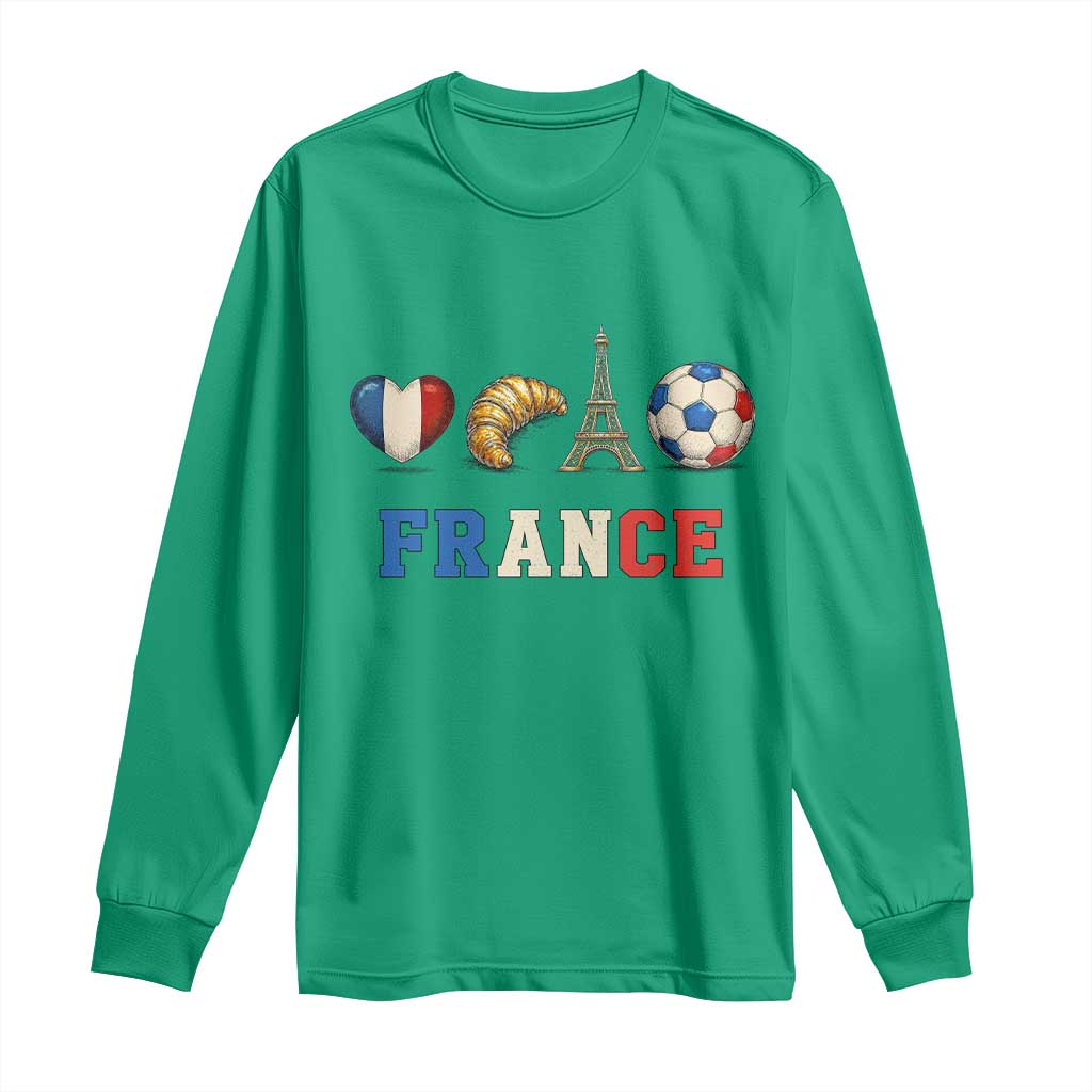 French Football Fan Long Sleeve Shirt France Soccer Game Day Gift