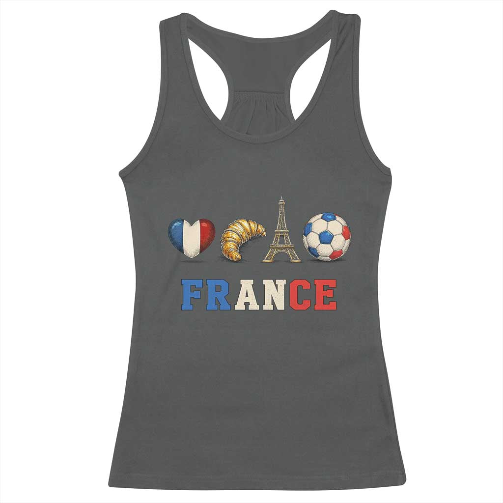 French Football Fan Racerback Tank Top France Soccer Game Day Gift