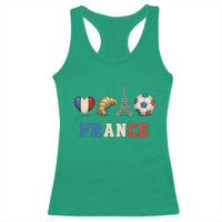 French Football Fan Racerback Tank Top France Soccer Game Day Gift