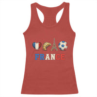 French Football Fan Racerback Tank Top France Soccer Game Day Gift