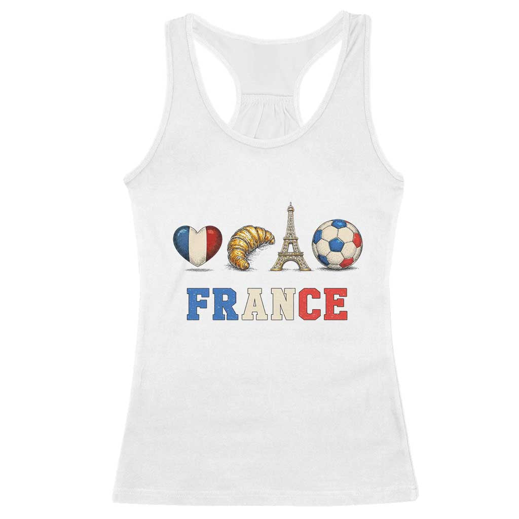 French Football Fan Racerback Tank Top France Soccer Game Day Gift