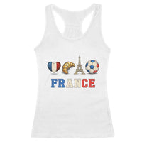 French Football Fan Racerback Tank Top France Soccer Game Day Gift