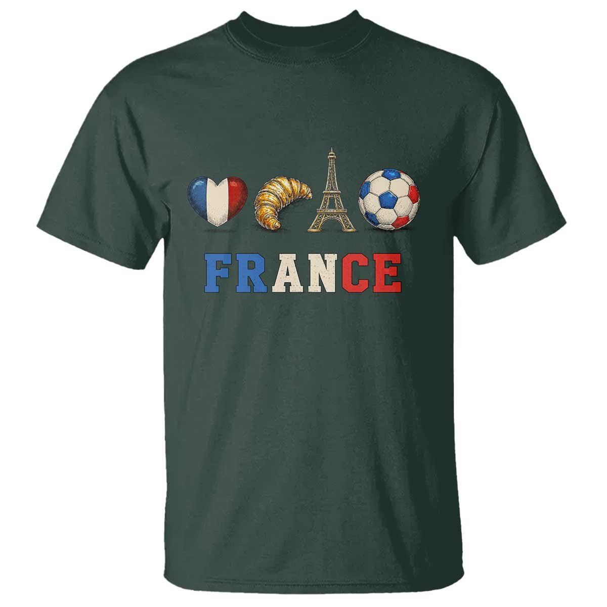 French Football Fan T Shirt France Soccer Game Day Gift