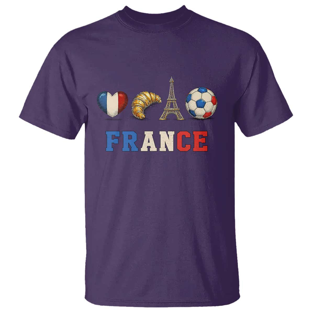 French Football Fan T Shirt France Soccer Game Day Gift