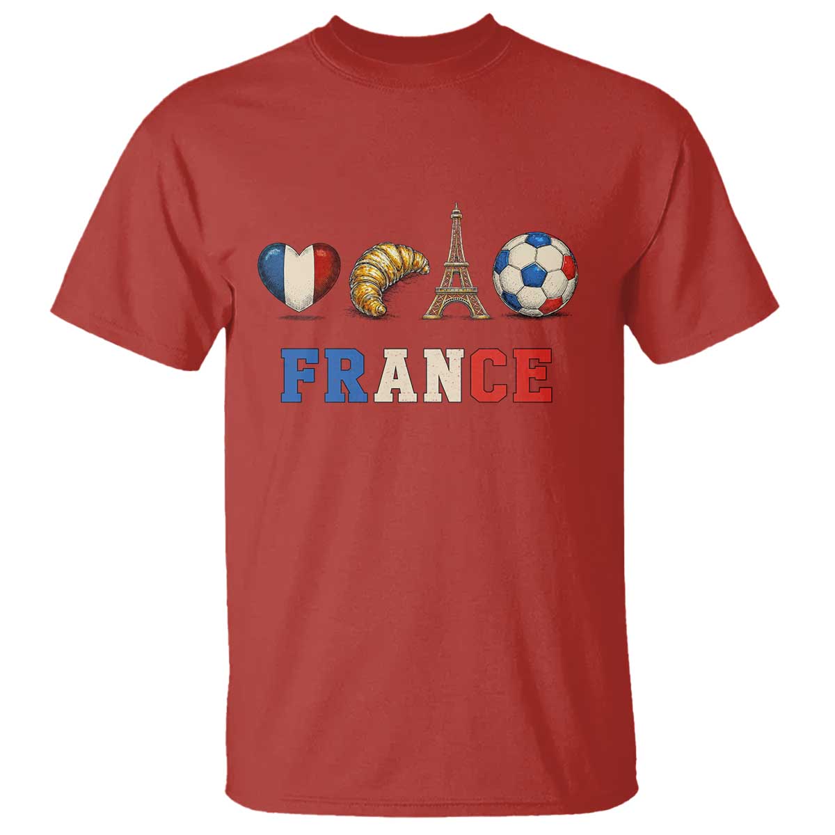 French Football Fan T Shirt France Soccer Game Day Gift