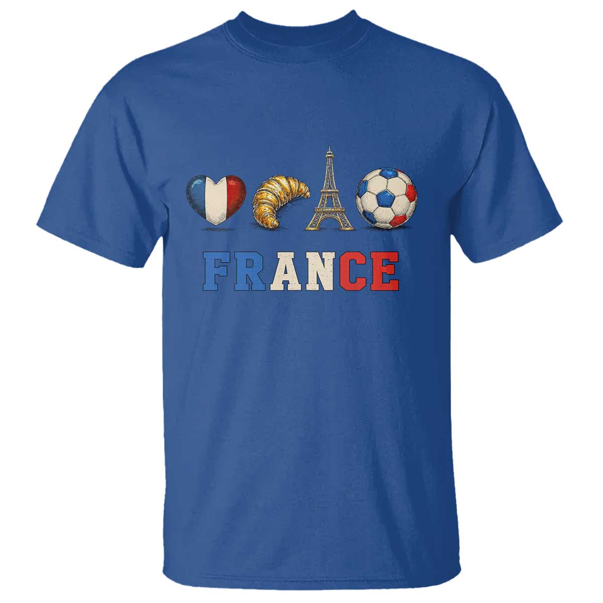 French Football Fan T Shirt France Soccer Game Day Gift