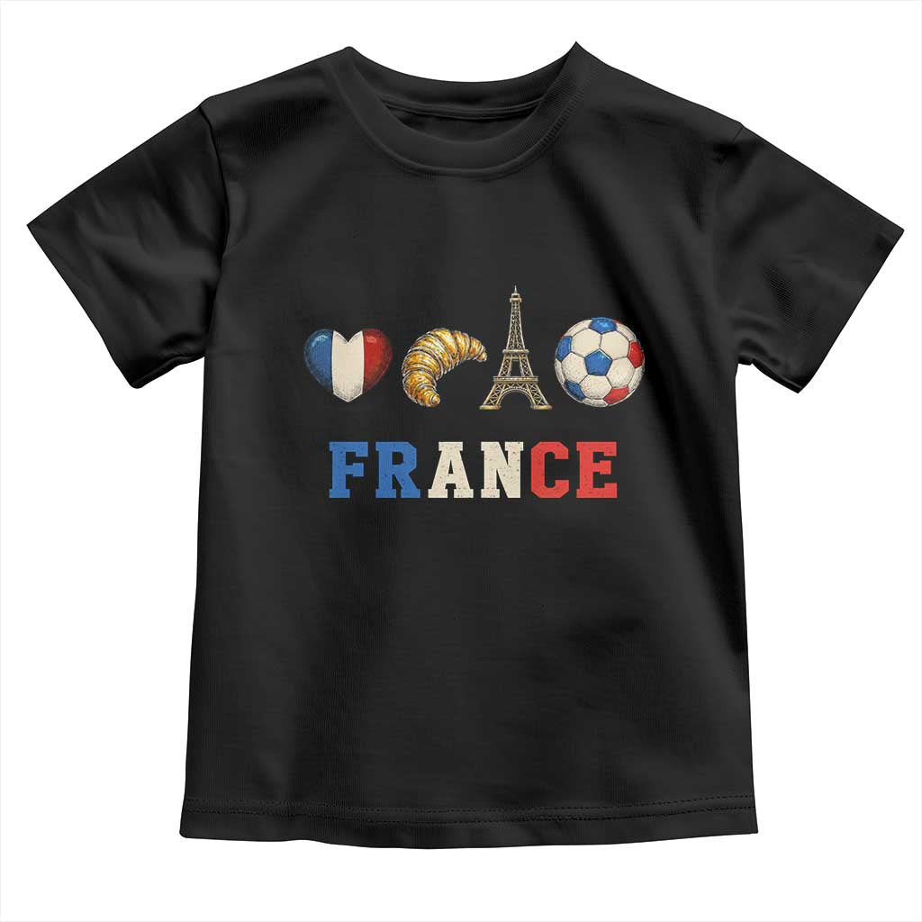 French Football Fan Toddler T Shirt France Soccer Game Day Gift